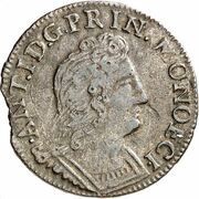 Pezzetta de 6 sols - Antoine I obverse image