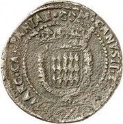 12 Gros - Honore II, Monaco, 1640 reverse image