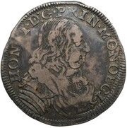 ¼ Ecu - Honoré II obverse image
