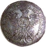 Thaler d'argent de 28 sols - Honoré II, Monaco, 1660 reverse image
