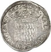 ½ Ecu - Honoré II, Monaco, 1654-1660 reverse image