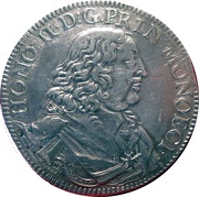 Ecu - Honoré II 2e portrait obverse image