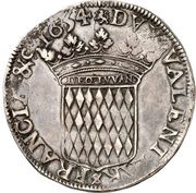 1 Ecu - Honoré II, Monaco, 1654-1662 reverse image