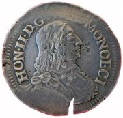 Faux écu - Honoré II obverse image