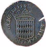 Faux écu - Honoré II, Monaco, 1655 reverse image