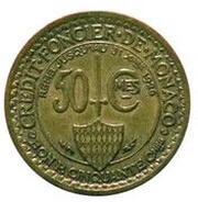 50 Centimes - Louis II reverse image