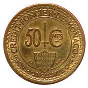 50 Centimes - Louis II reverse image