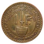 1 Franc - Louis II reverse image