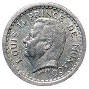 1 Franc - Louis II obverse image
