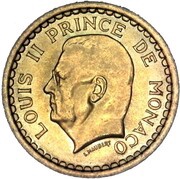 1 Franc - Louis II obverse image