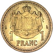 1 Franc - Louis II reverse image