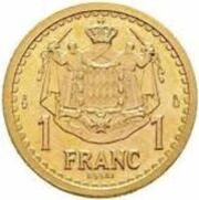 1 Franc - Louis II Essai reverse image