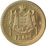 1 Franc - Louis II Gold Pirdfort Essai reverse image