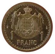 1 Franc - Louis II Essai reverse image