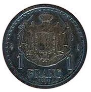 1 Franc - Louis II Essai reverse image