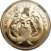 100 Dollars - Elizabeth II Neptune reverse image
