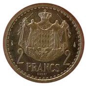 2 Francs - Louis II Essai reverse image