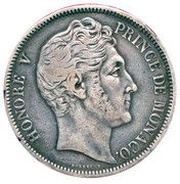 5 Francs - Honore V obverse image