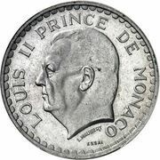 5 Francs - Louis II Essai obverse image