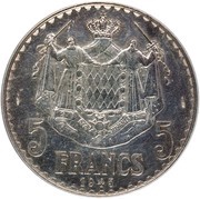 5 Francs - Louis II Essai reverse image