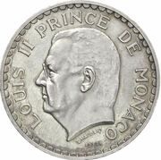 5 Francs - Louis II Silver Piedfort Essai obverse image