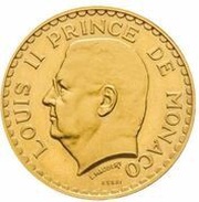5 Francs - Louis II essai piéfort or obverse image
