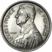 10 Francs - Louis II Silver Piedfort Essai obverse image