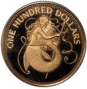 100 Dollars - Elizabeth II Amphitrite reverse image