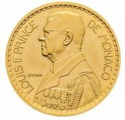 10 Francs - Louis II Gold Piedfort Essai obverse image