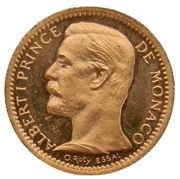 20 francs - Albert Ier essai or obverse image
