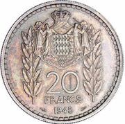 20 Francs - Louis II Essai reverse image