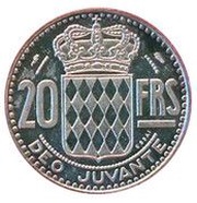20 Francs - Rainier III Essai reverse image