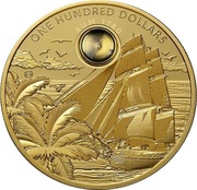 100 Dollars Harewood Rum, Barbados, 2018 reverse image