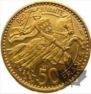 50 Francs - Rainier III Piedfort Essai, Monaco, 1950 reverse image