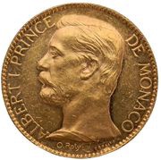 100 francs - Albert Ier essai or obverse image