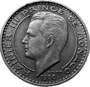 100 Francs - Rainier III obverse image