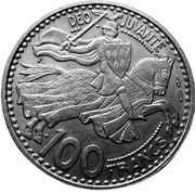 100 Francs - Rainier III reverse image