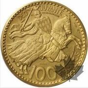 100 Francs - Rainier III Piedfort Essai, Monaco, 1950 reverse image