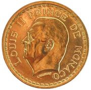 500 francs - Louis II essai cupro-aluminium doré obverse image
