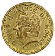 500 francs - Louis II essai or obverse image
