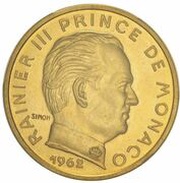 20 Centimes - Rainier III Piedfort Essai obverse image