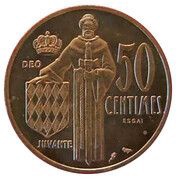 50 Centimes - Rainier III Essai reverse image