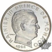 50 Centimes - Rainier III Silver Piedfort Essai obverse image