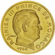 50 Centimes - Rainier III Piedfort Essai obverse image