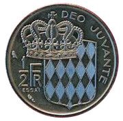 ½ Franc - Rainier III Trial reverse image