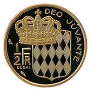½ Franc - Rainier III Essai reverse image