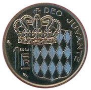 1 Franc - Rainier III Essai reverse image