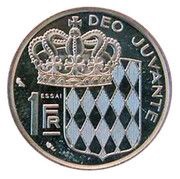 1 Franc - Rainier III Trial reverse image