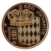 1 Franc - Rainier III Essai reverse image