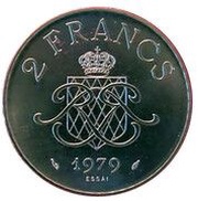 2 Francs - Rainier III Essai reverse image